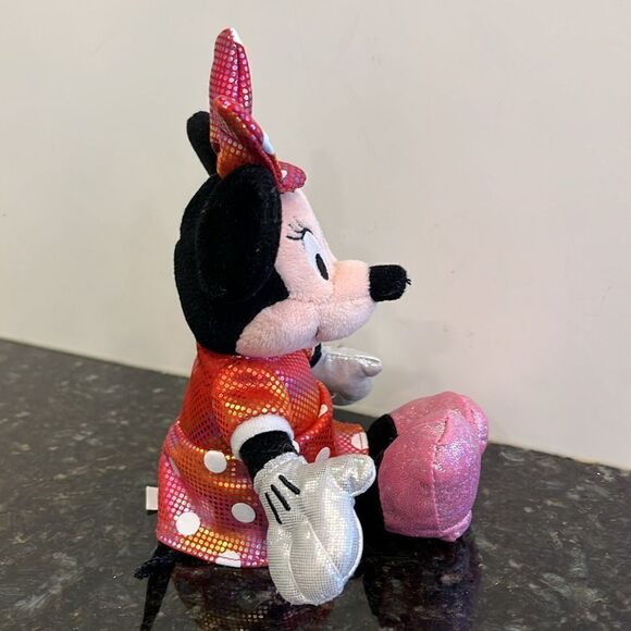 TY Beanie Baby - Disney Sparkle - MINNIE MOUSE (Rainbow Dress) (8 inch) - Picture 5 of 9